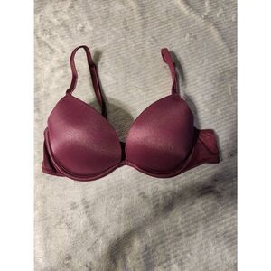 Victoria's Secret PINK Size 32A Super Push Up Bra Maroon